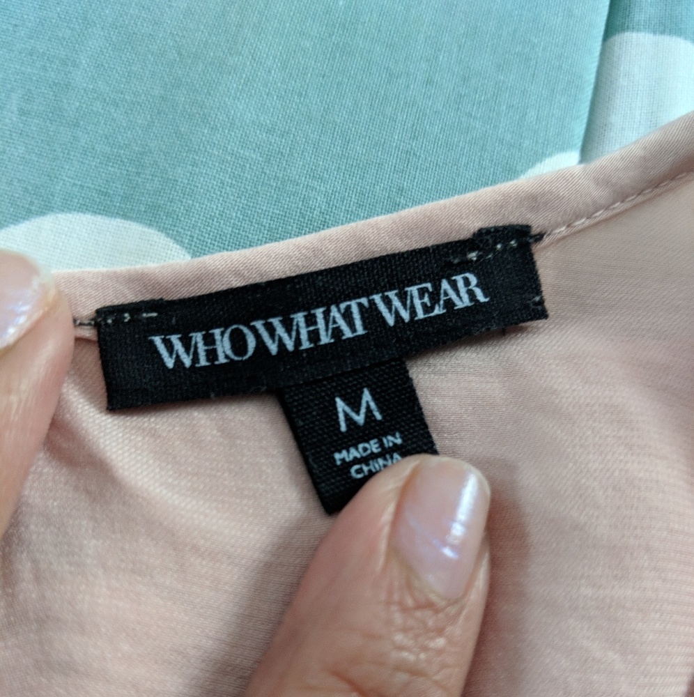 Who What Wear Light Pink Ruffle Top - Picture 5 of 6